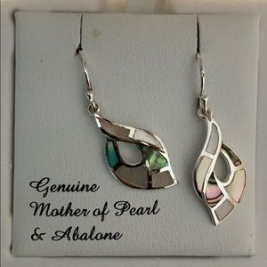 NWT sterling silver w/mother of pearl inlay